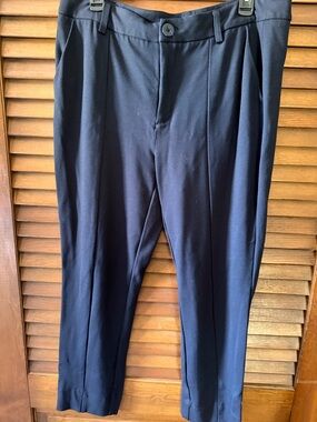 CAbi Navy Women's Pleated Dress Pants